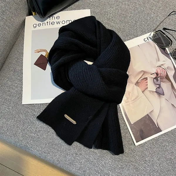 Preppy Style Knitted Scarf Graduation Gift