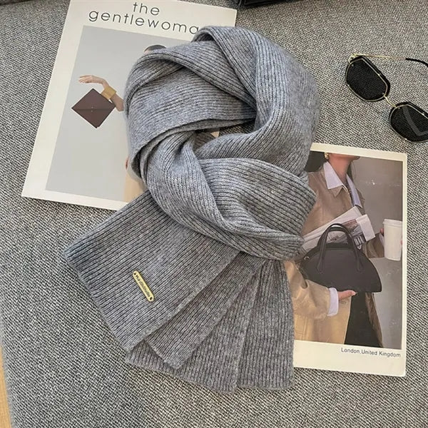 Preppy Style Knitted Scarf Graduation Gift