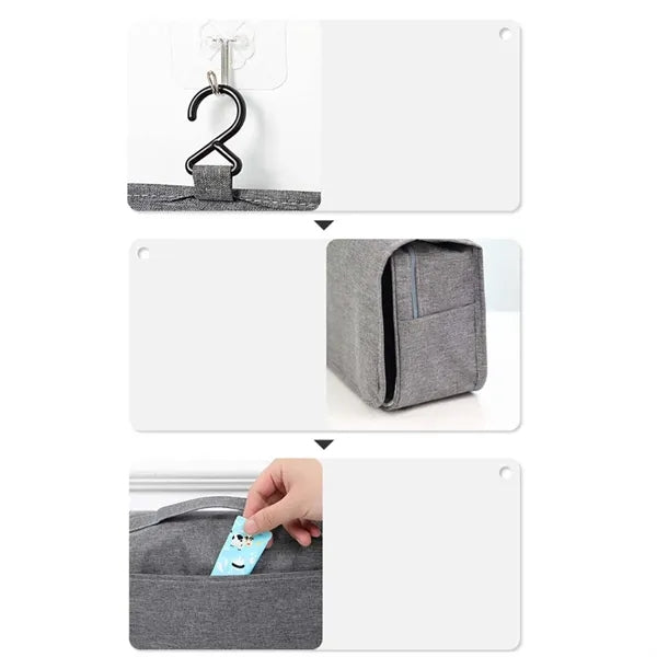 Large Folding Dry Wet Separation Wash Travel Toiletry Bag