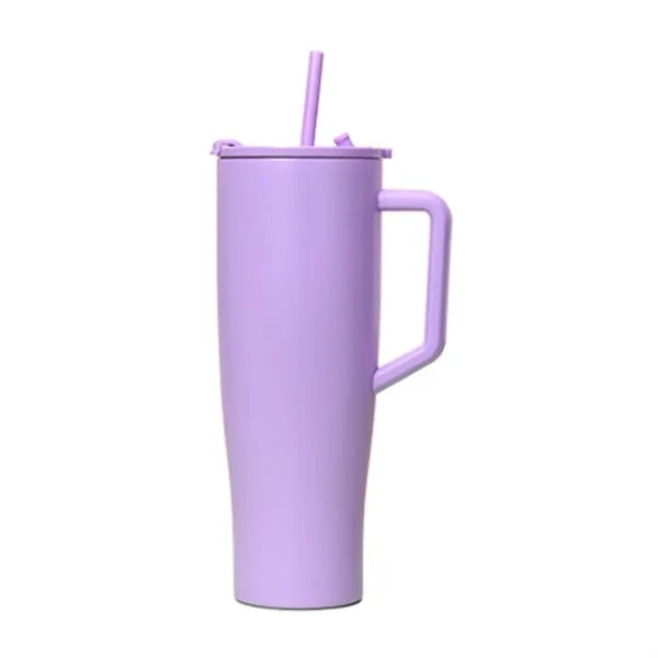 40 oz Tumbler with Handle and Straw Lid