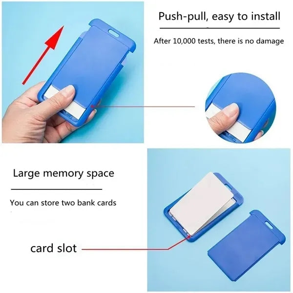 Work ID Card Sleeve With Lanyard