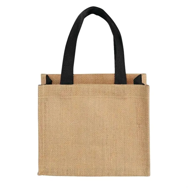 Two tone Burlap Bag Mini Size