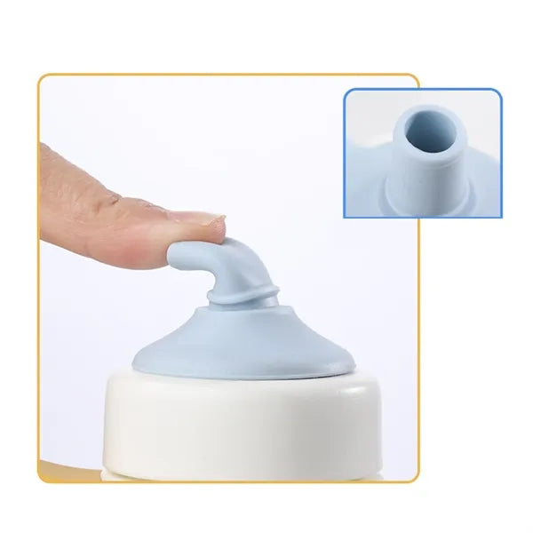 Ikv Baby Cat Water Bottle Kids Sippy Cup 2 in 1