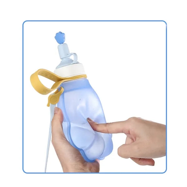 Ikv Baby Cat Water Bottle Kids Sippy Cup 2 in 1
