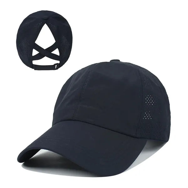 Criss Cross Ponytail Baseball Cap