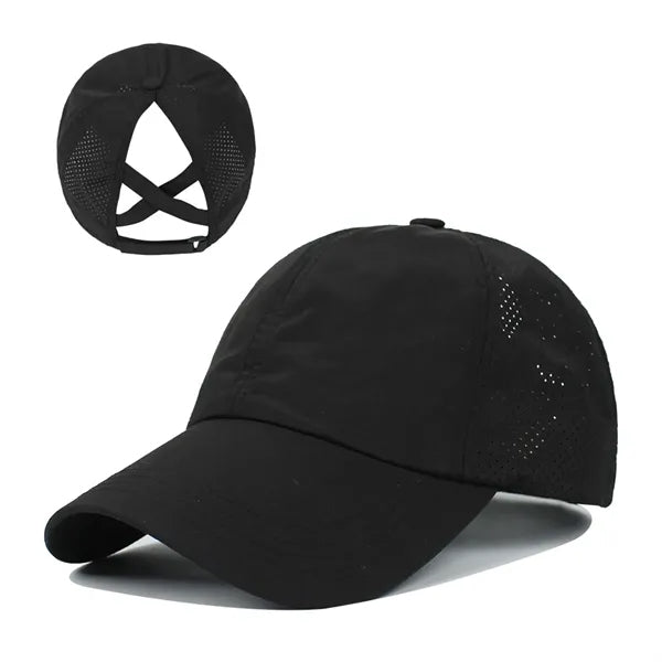 Criss Cross Ponytail Baseball Cap