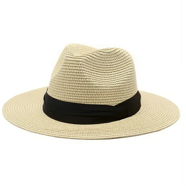 Women Wide Brim Straw Panama Roll up Hat