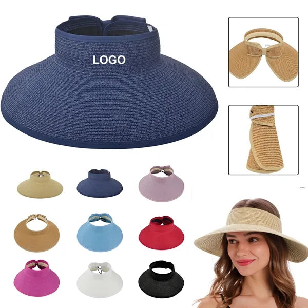 Wide Brim Roll up Straw Sun Hat