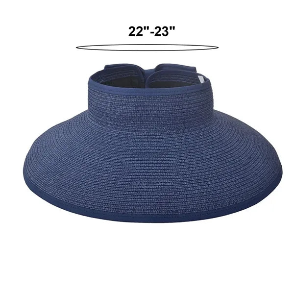 Wide Brim Roll up Straw Sun Hat