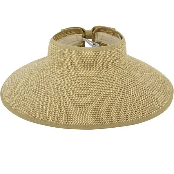 Wide Brim Roll up Straw Sun Hat