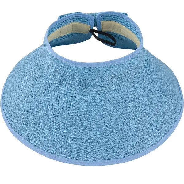 Wide Brim Roll up Straw Sun Hat