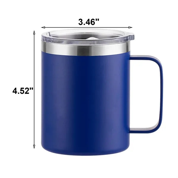 12oz Coffee Mug Tumbler with Lid and Handle