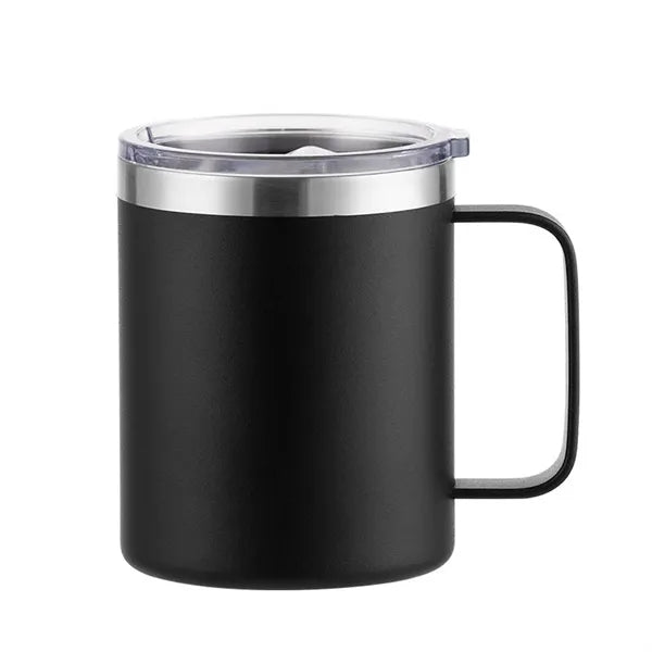 12oz Coffee Mug Tumbler with Lid and Handle