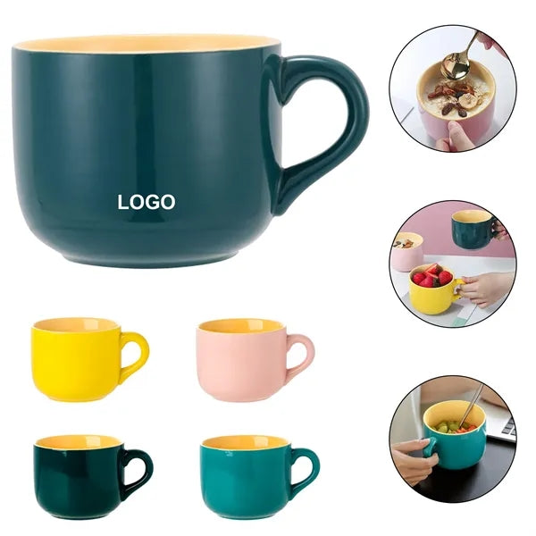 23oz Porcelain Large Oatmeal Mug