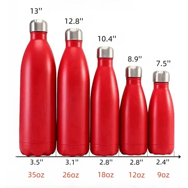9/12/18/26/35 Oz Cola Shaped Insulated Bottle