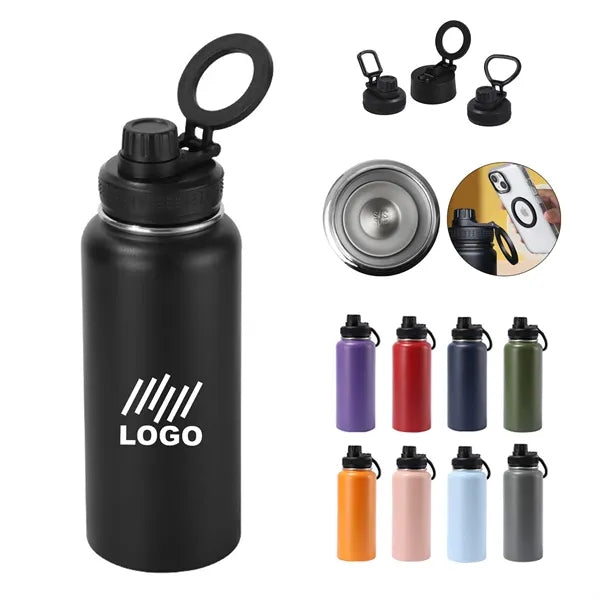 18 Oz Stainless Steel Insulated Sport Water Bottle