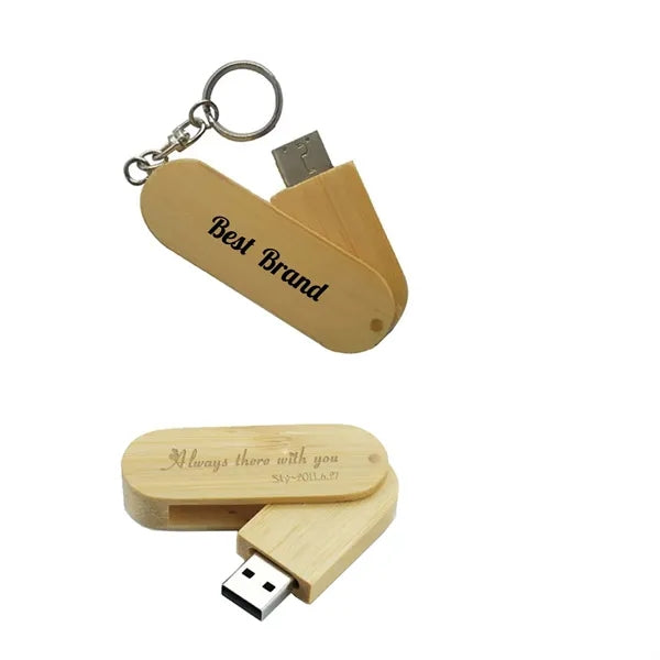 16G Bamboo Keying Usb Flash Drive