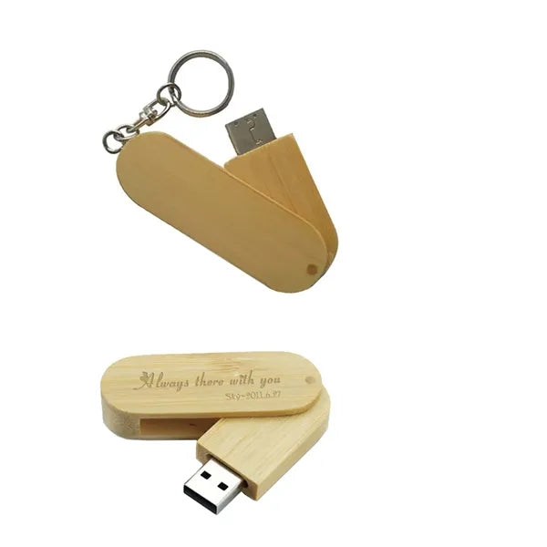 16G Bamboo Keying Usb Flash Drive