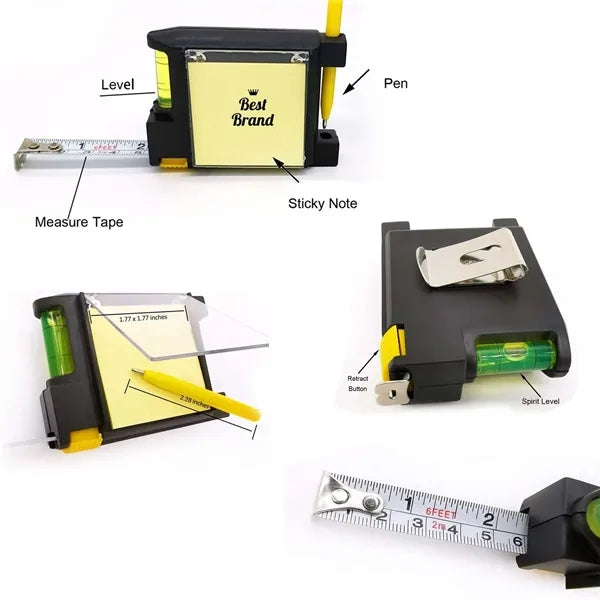 Multi Measure Tape With Some Tool