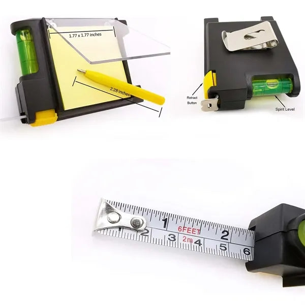 Multi Measure Tape With Some Tool