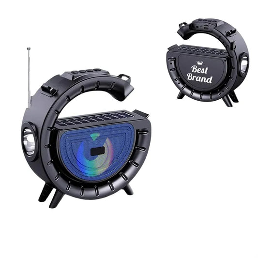 Wireless Solar-Powered Flashlight Bluetooth Speaker
