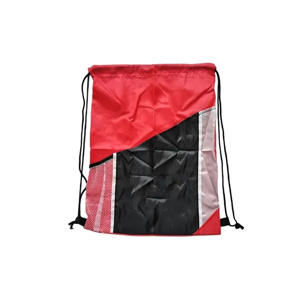 Tri - Color Polyester Drawstring With Gauze Bag