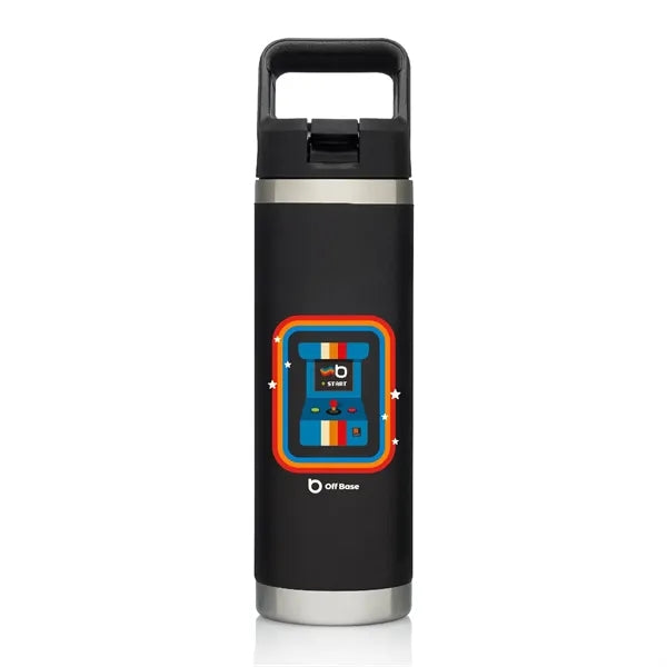 20oz.Travel Stainless Insulation Bottle w/ Lid,Handle,Straw