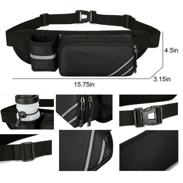 Runners Waist Bag With Bottle Holder