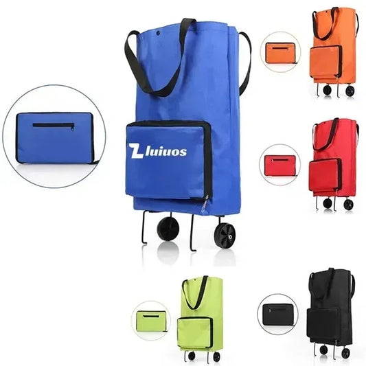 Wheeled Folding Shopping Cart