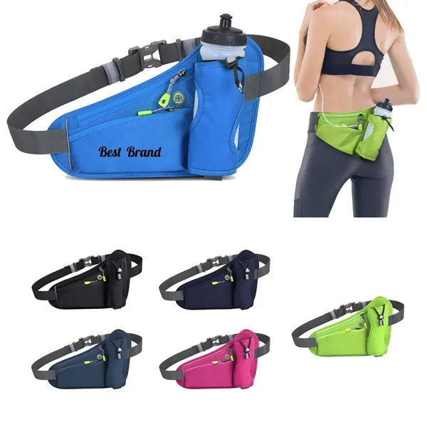 Sports Waist Pack With Bottle Holder