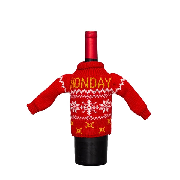 Full Knit Wine Bottle & Can Christmas Sweater