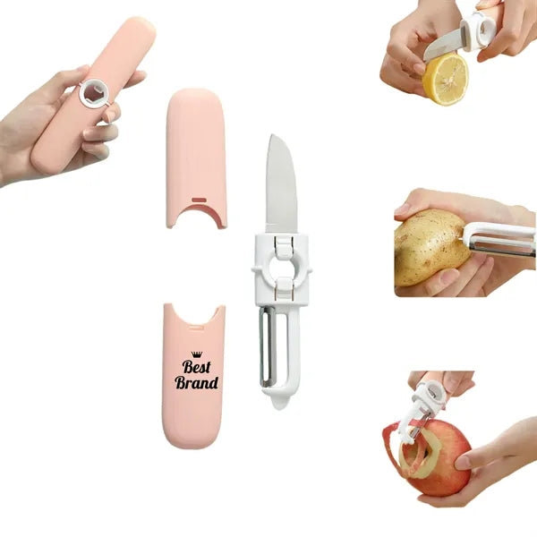 2-In-1 Fruit Knife Set With Peeler