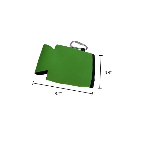 Neoprene Can Insulator With Carabiner