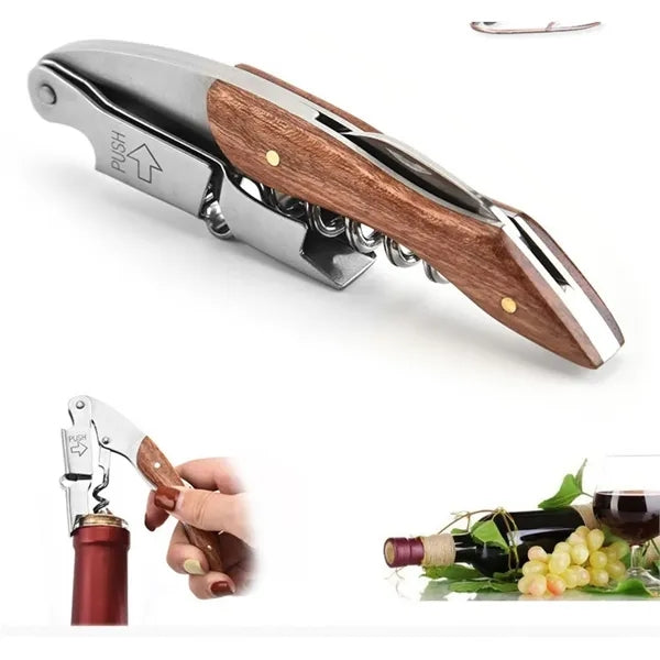 Corkscrew Wine Opener With Foil Cutter