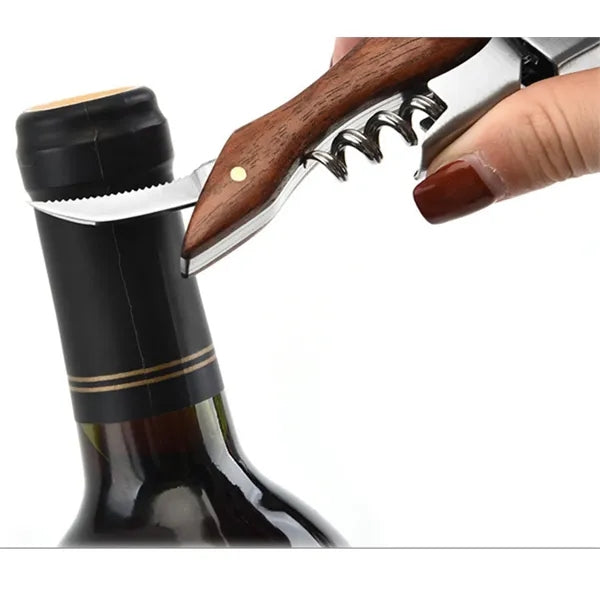 Corkscrew Wine Opener With Foil Cutter