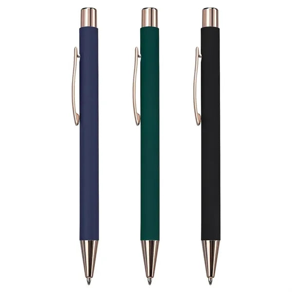 Rose Gold Rubber Coated Pen