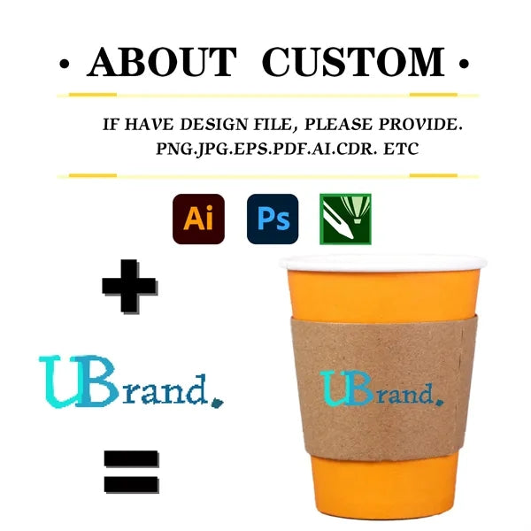 Coffee Cup Sleeve Personalized Brand Display