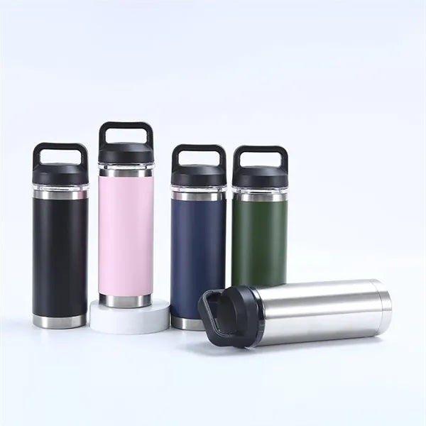 18oz Stainless Steel Insulated Thermos Flask with Chug Cap