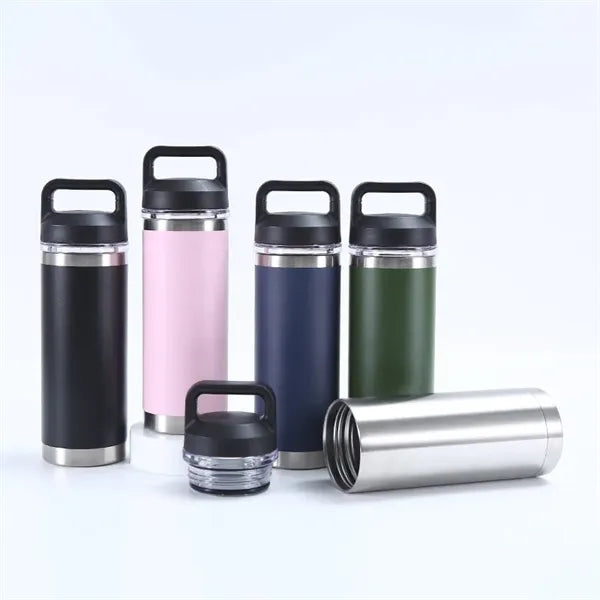 18oz Stainless Steel Insulated Thermos Flask with Chug Cap