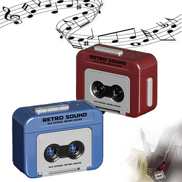 Retro Mini Wireless Speaker Recorder Tape Keychain