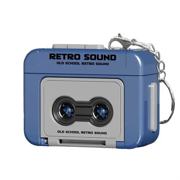 Retro Mini Wireless Speaker Recorder Tape Keychain