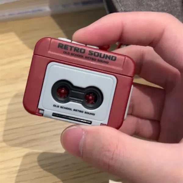 Retro Mini Wireless Speaker Recorder Tape Keychain