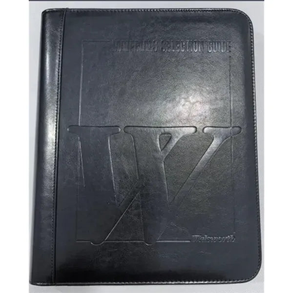 Zippered Black A4 PU Leather Padfolio Binder Padded cover