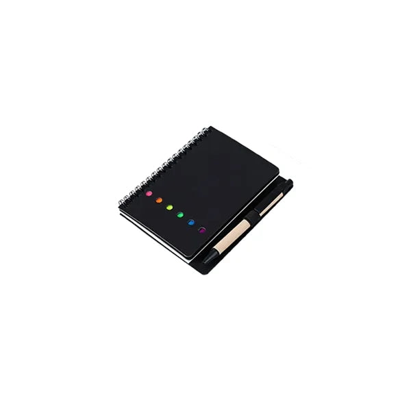 Kraft Paper Notebook With Sticky Notes And Pen