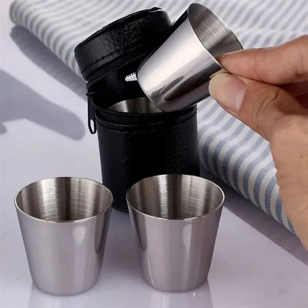 1oz Stainless Steel Cups Mini Set
