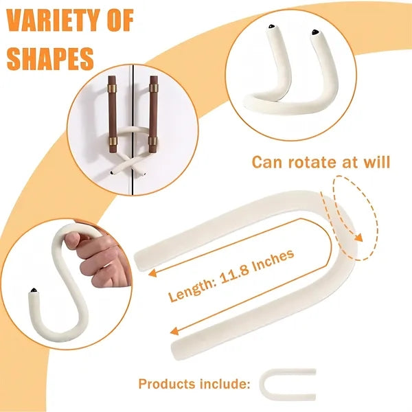 Multifunctional S Hooks Closet Cupboard Lock Phone Stand