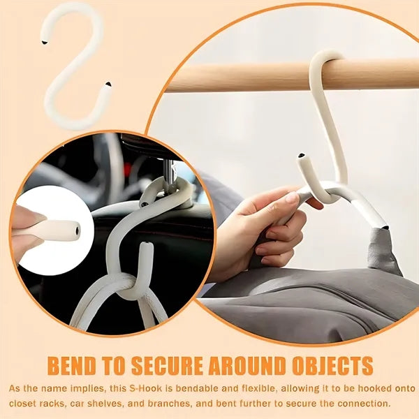 Multifunctional S Hooks Closet Cupboard Lock Phone Stand