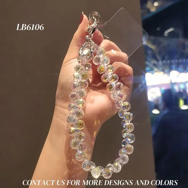 Anti Theft Crystal Beaded Phone Strap