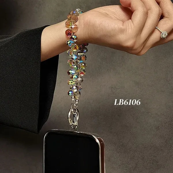 Anti Theft Crystal Beaded Phone Strap