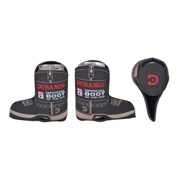 Cowboy and Firefighter Foam Boot Can Coolies cooler